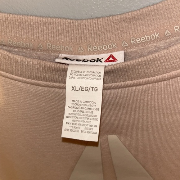 Beige Reebok sweater - Picture 2 of 2
